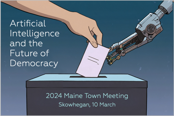 Announcement for "Artificial Intelligence and the Future of Democracy"
